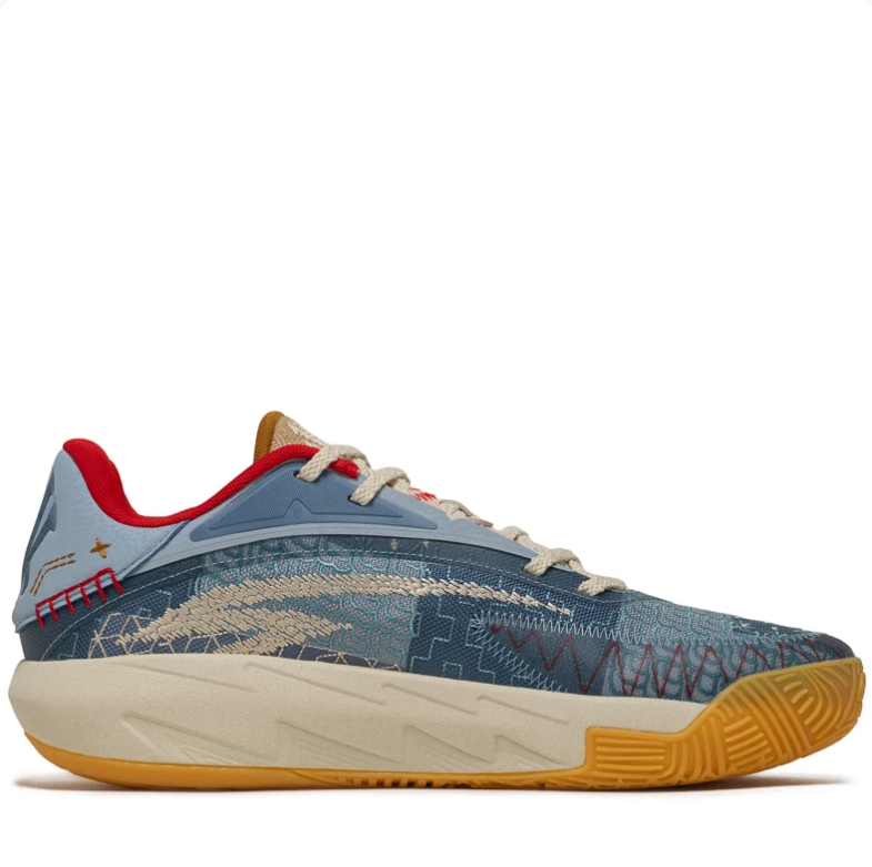 ANTA KAI Basketball Shoes - Blue Patchwork & Gum