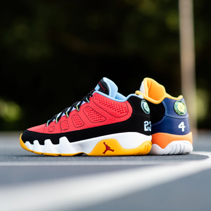 Air Jordan 9 Retro Mismatched Sneakers - Multicolor
