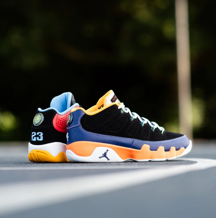 Air Jordan 9 Retro Mismatched Sneakers - Multicolor