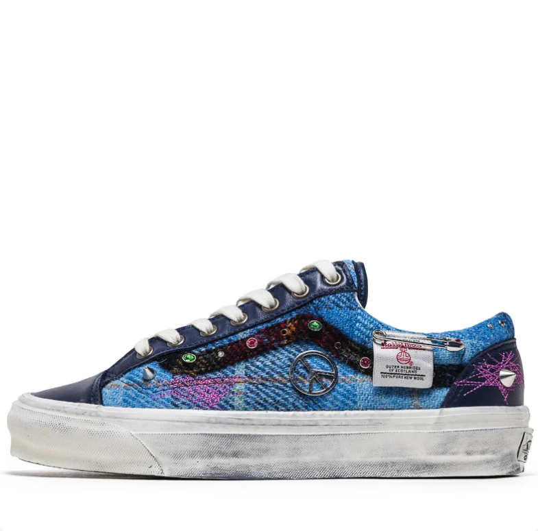 Vans Embellished Low-Top Sneakers - Blue Denim Look