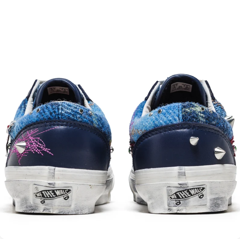 Vans Embellished Low-Top Sneakers - Blue Denim Look