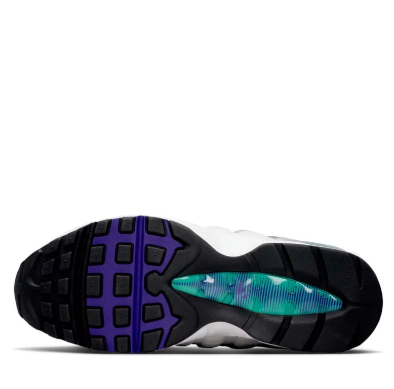 Nike Air Max 95 Sneakers - White, Grey & Purple