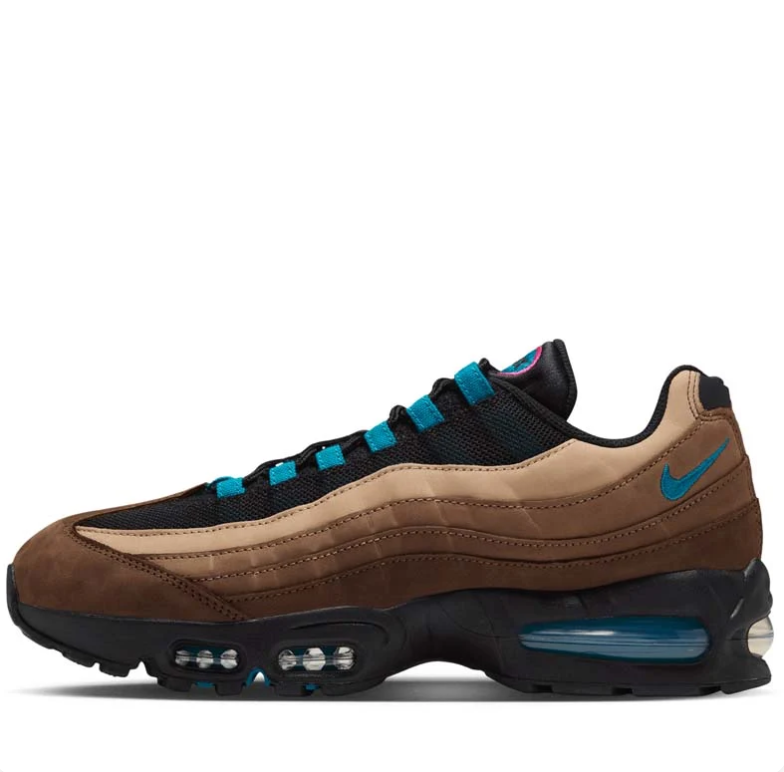 Nike Air Max 95 Sneakers - Brown, Tan & Teal