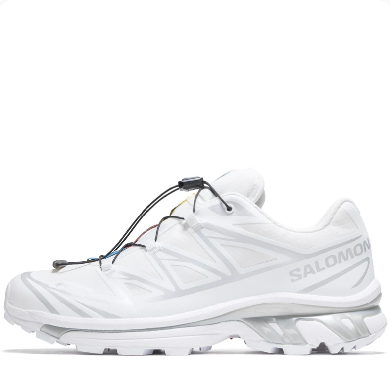 Salomon Low-Top Sneakers - White & Silver Grey