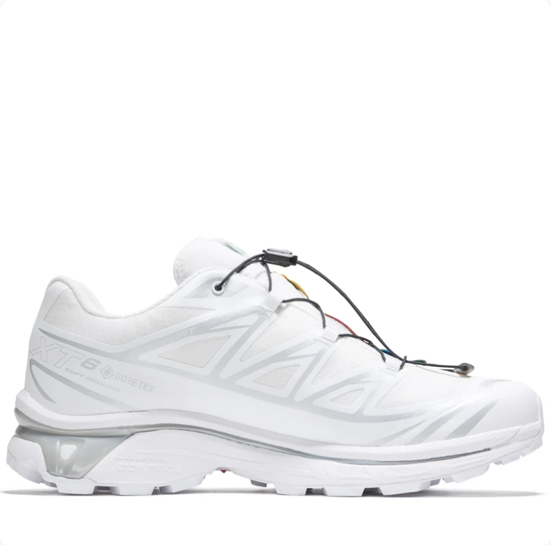 Salomon Low-Top Sneakers - White & Silver Grey
