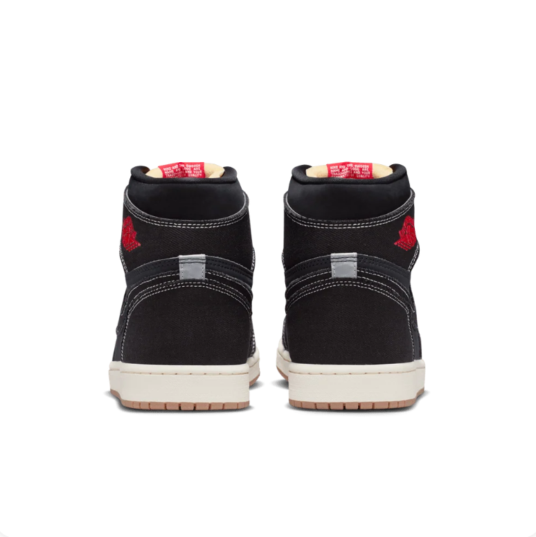 Air Jordan 1 High Sneakers - Black, Cream & Red