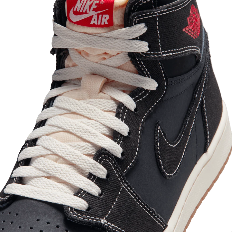 Air Jordan 1 High Sneakers - Black, Cream & Red