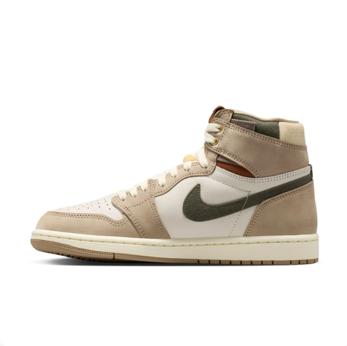 Air Jordan 1 High Sneakers - Beige, Cream & Olive