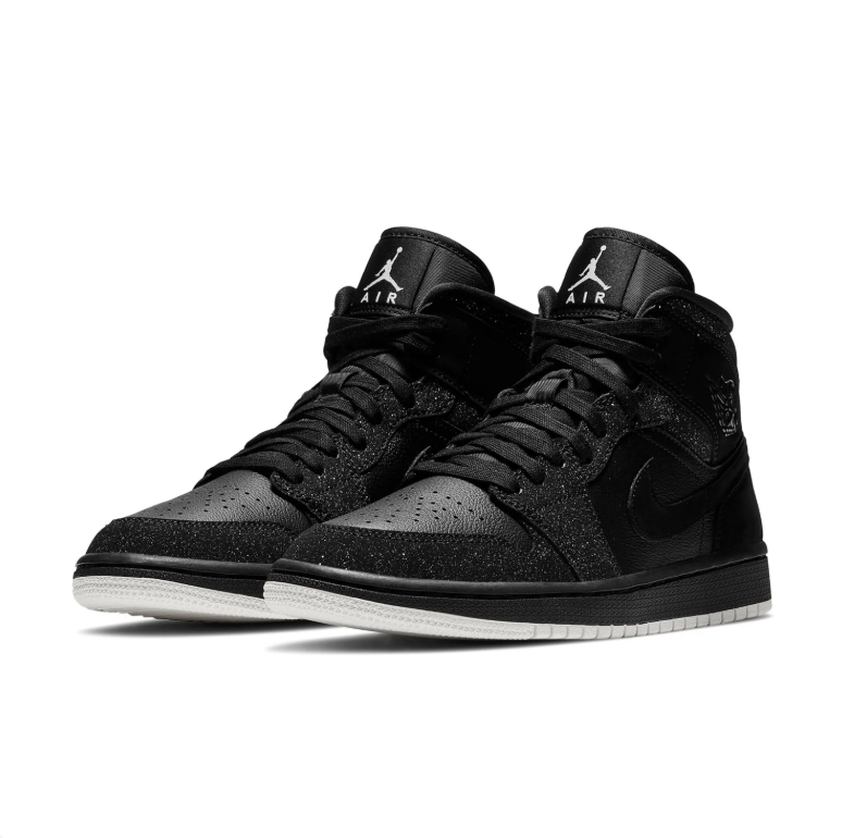 Air Jordan 1 Mid Sneakers - Black & White