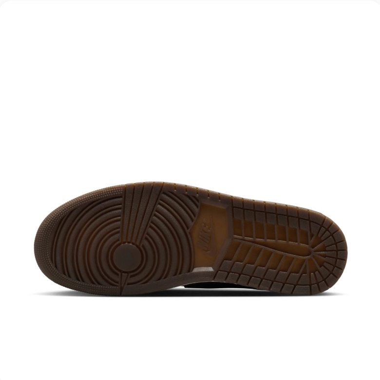 Air Jordan 1 Low Sneakers - Black & Olive Graphic Print