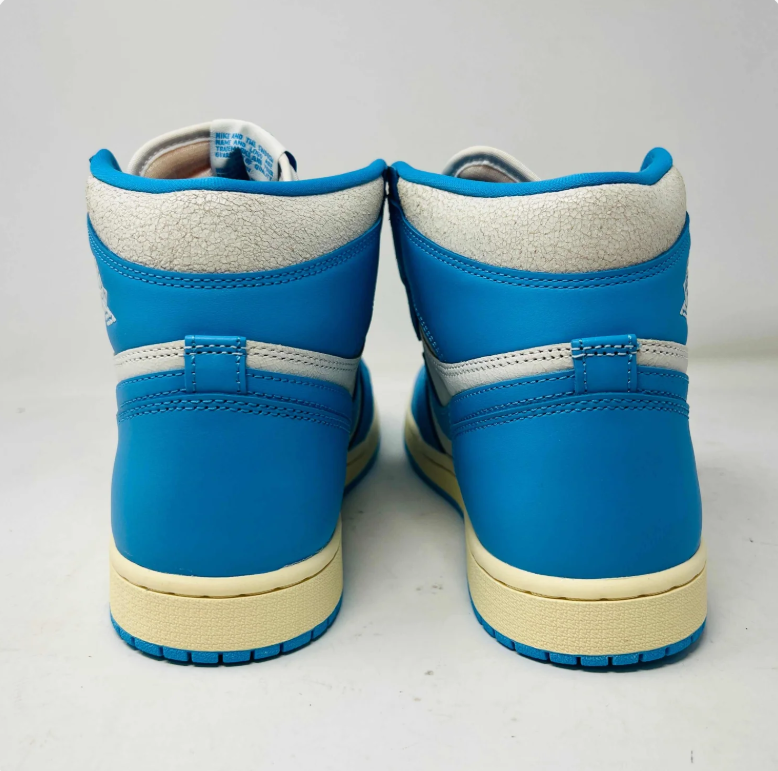 Air Jordan 1 High Sneakers - Bright Blue, White & Cream