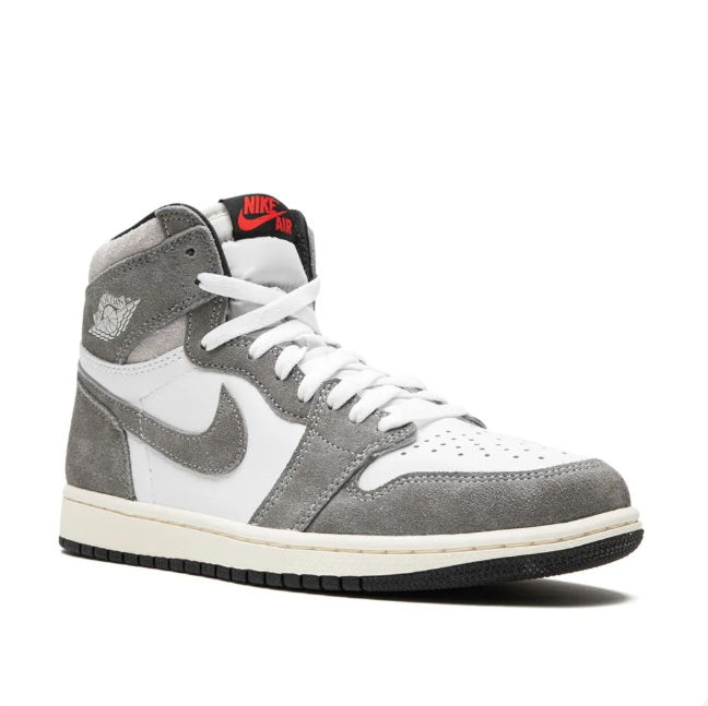 Air Jordan 1 High Sneakers - Grey, White & Cream