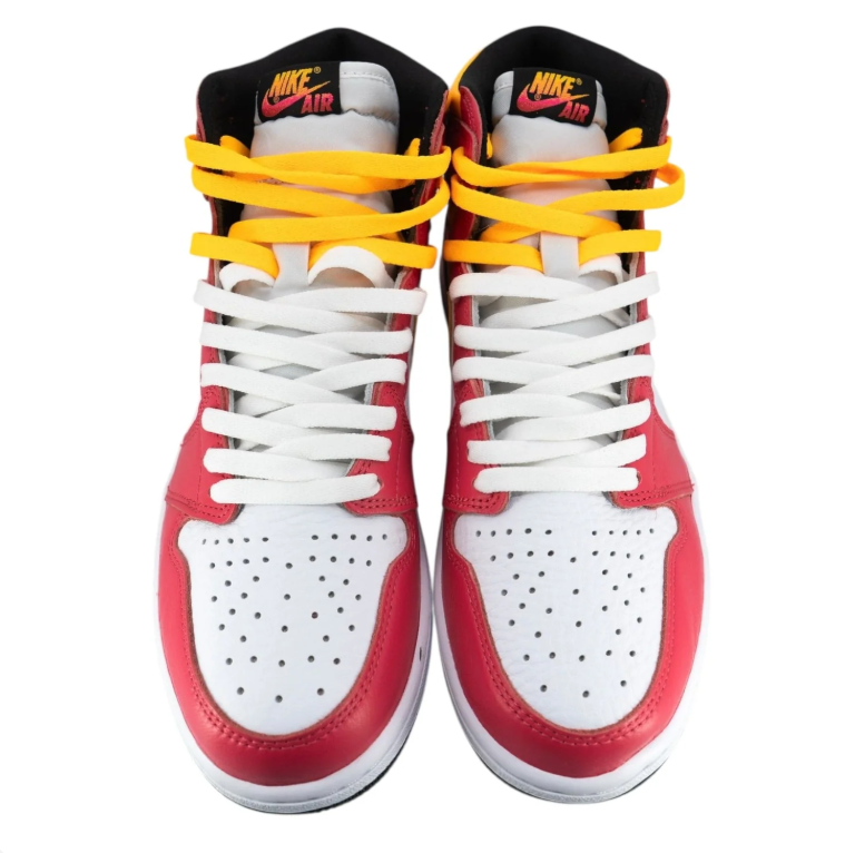 Air Jordan 1 High Sneakers - Red, White & Yellow