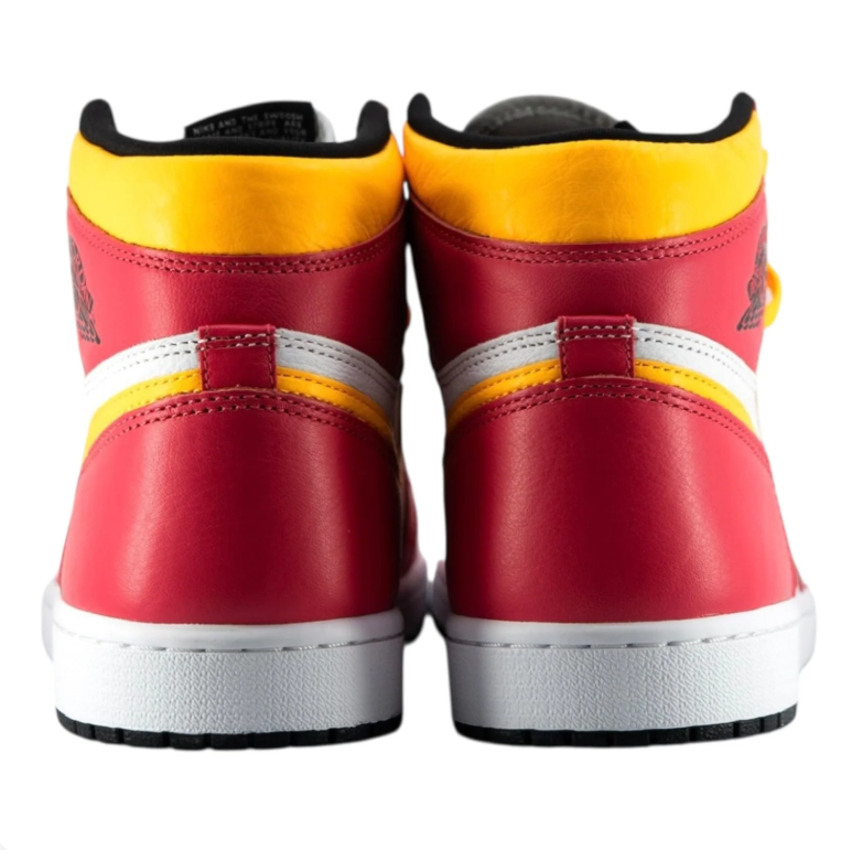 Air Jordan 1 High Sneakers - Red, White & Yellow