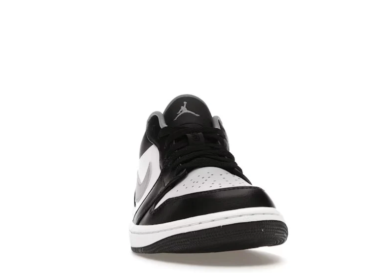 Air Jordan 1 Low Sneakers - Black, White & Grey