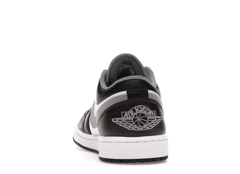 Air Jordan 1 Low Sneakers - Black, White & Grey