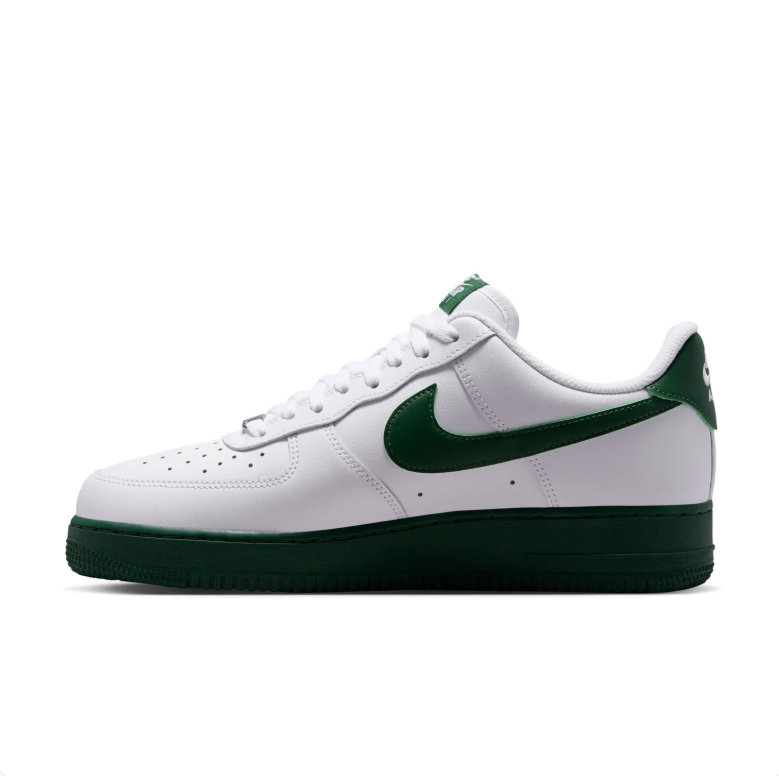 Nike Air Force 1 Low Sneakers - White & Dark Green