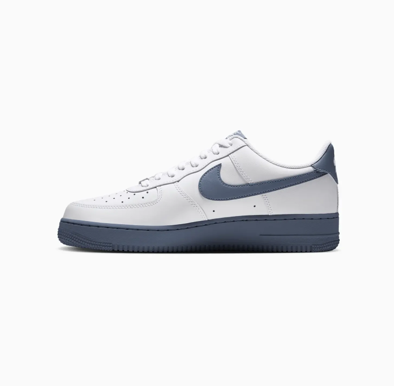 Nike Air Force 1 Low Sneakers - White & Slate Blue