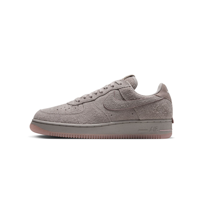 Nike Air Force 1 Low Sneakers - Textured Taupe & Pink