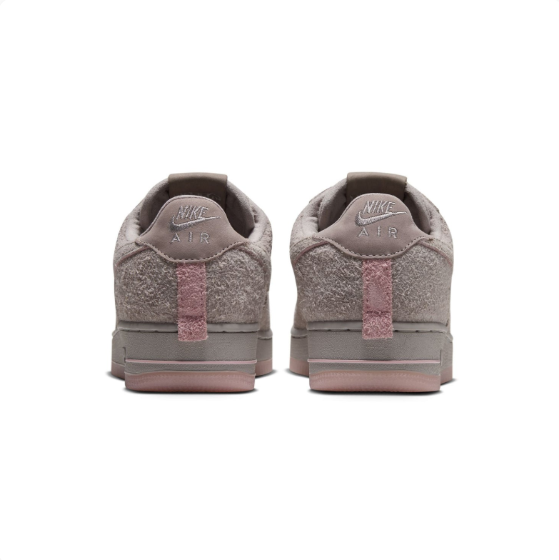 Nike Air Force 1 Low Sneakers - Textured Taupe & Pink