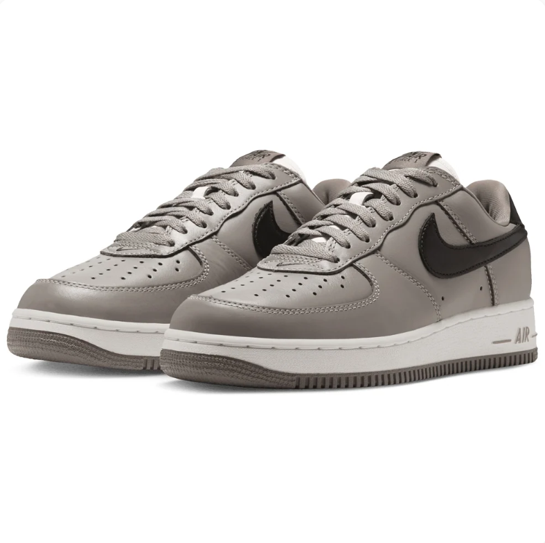 Nike Air Force 1 Low Sneakers - Taupe Grey & Black