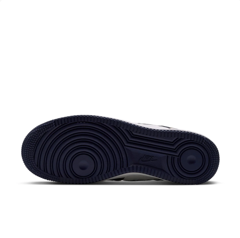 Nike Air Force 1 Low Sneakers - Navy & White with Yellow Accents