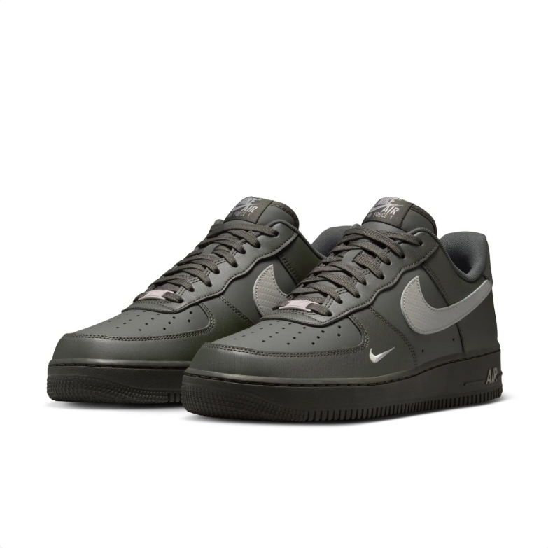 Nike Air Force 1 Low Sneakers - Dark Olive & Grey
