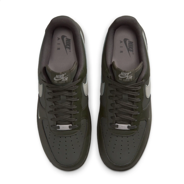 Nike Air Force 1 Low Sneakers - Dark Olive & Grey