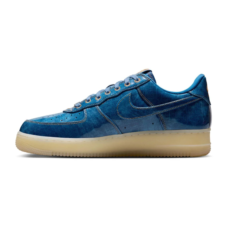 Nike Air Force 1 Low Sneakers - Washed Blue & Cream