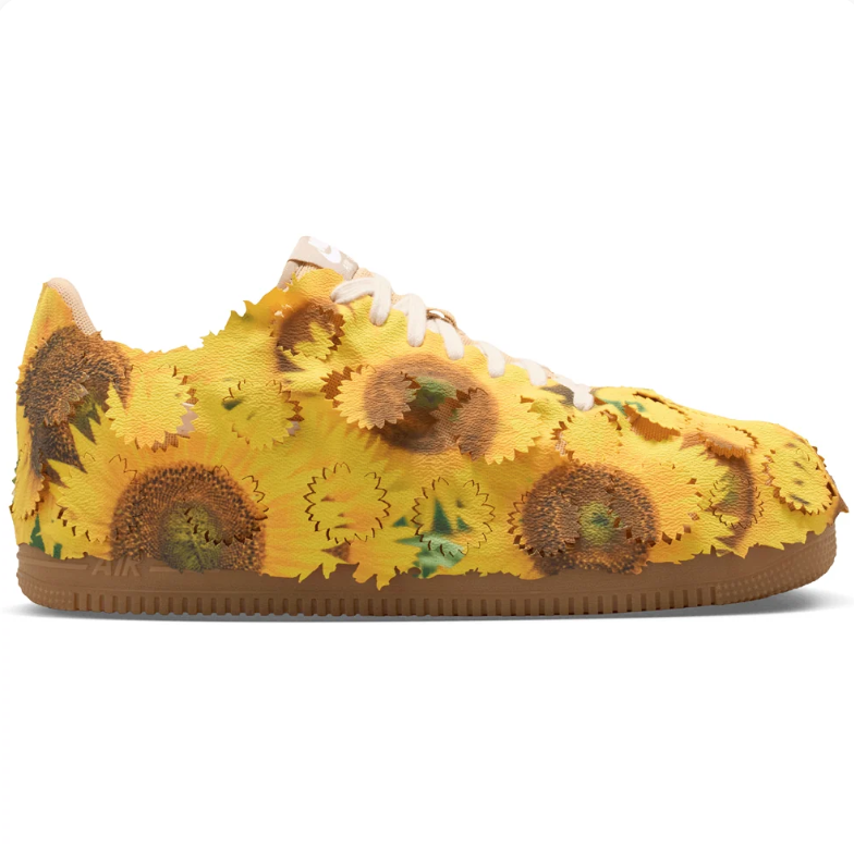 Nike Air Force 1 Low Sneakers - Yellow Sunflower & Tan