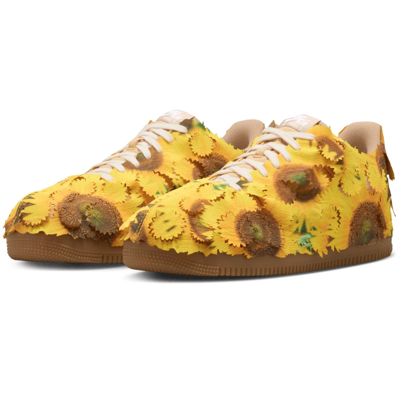 Nike Air Force 1 Low Sneakers - Yellow Sunflower & Tan