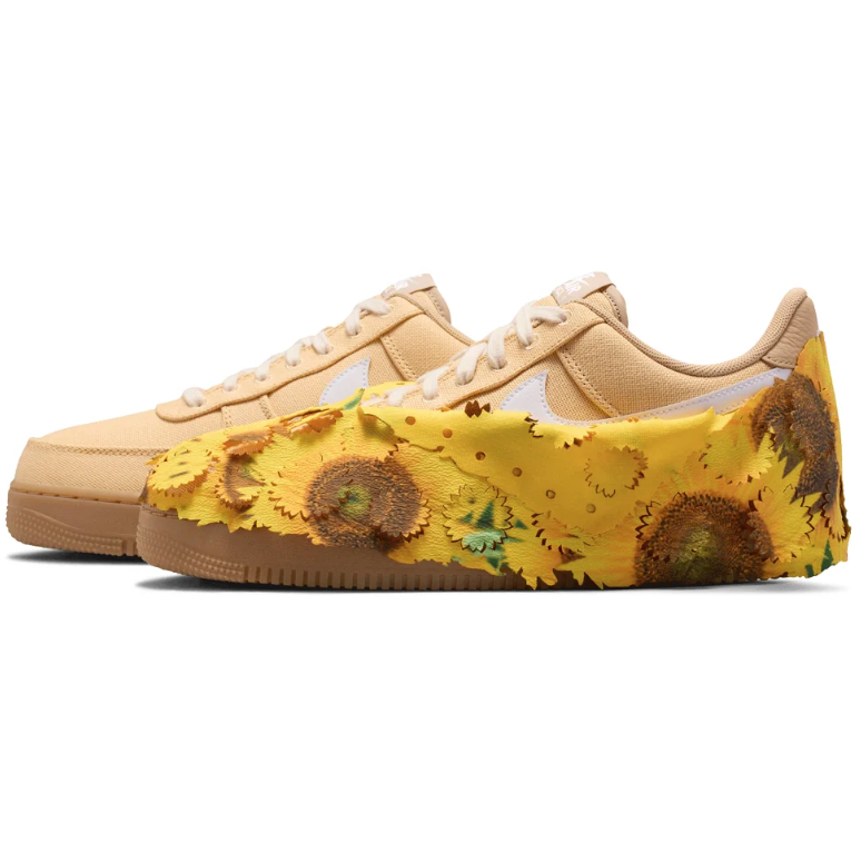 Nike Air Force 1 Low Sneakers - Yellow Sunflower & Tan