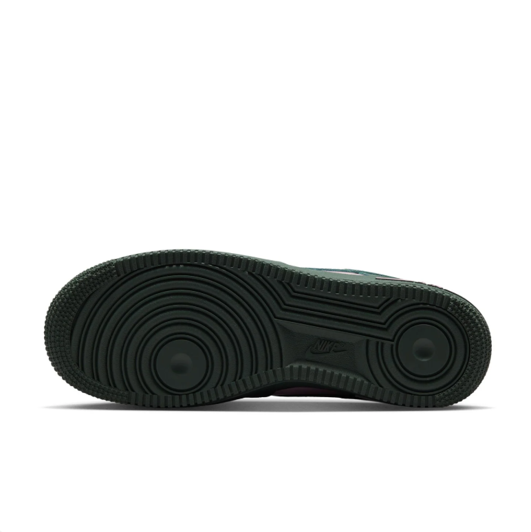 Nike Air Force 1 Low Sneakers - Dark Green & Pink