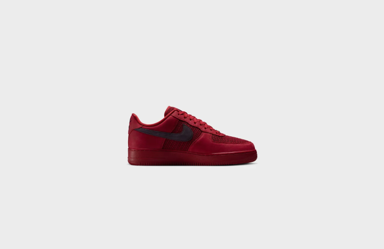 Nike Air Force 1 Low Sneakers - Deep Red & Black