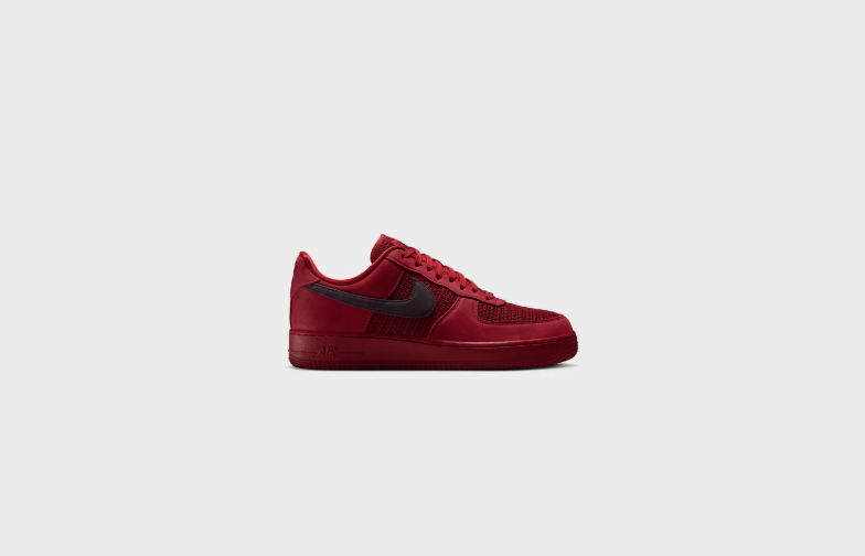 Nike Air Force 1 Low Sneakers - Deep Red & Black