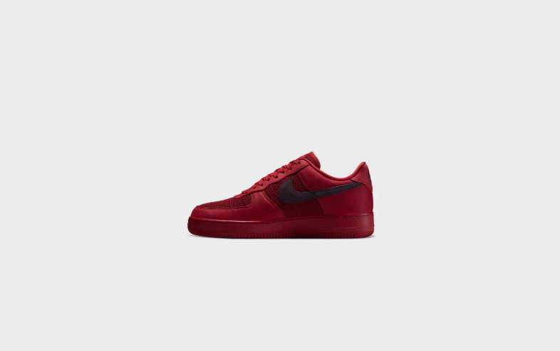 Nike Air Force 1 Low Sneakers - Deep Red & Black