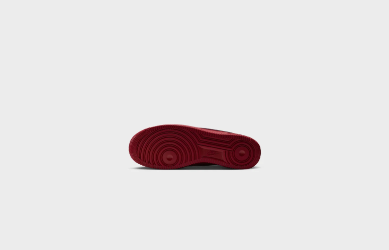 Nike Air Force 1 Low Sneakers - Deep Red & Black