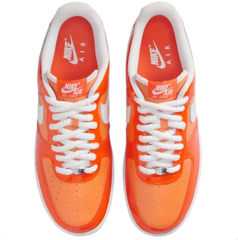 Nike Air Force 1 Low Sneakers - Orange, Peach & White