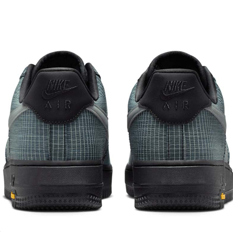 Nike Air Force 1 Low Sneakers - Grey-Green Grid & Black
