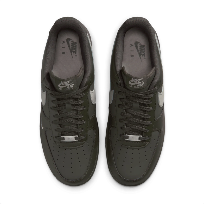 Nike Air Force 1 Low Sneakers - Dark Olive & Grey