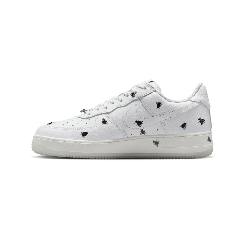 Nike Air Force 1 Low Sneakers - White with Black Insect Graphics