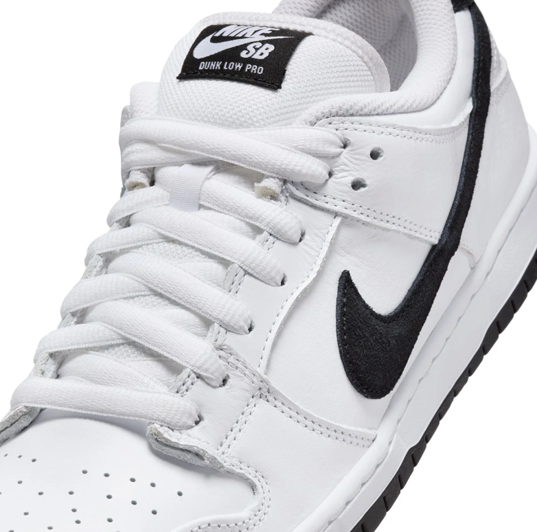 Nike SB Dunk Low Pro Sneakers - White & Black