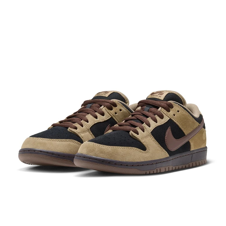 Nike SB Dunk Low Pro Sneakers - Tan, Black & Brown