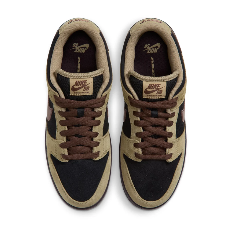 Nike SB Dunk Low Pro Sneakers - Tan, Black & Brown