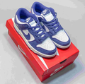 Nike Dunk Low Sneakers - White & Violet Blue