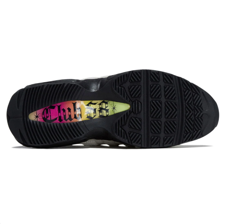 Nike Air Max 95 Sneakers - White & Black with Yellow Accents