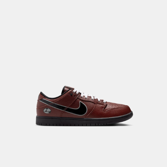Nike SB Dunk Low Sneakers - Burgundy Brown & Black