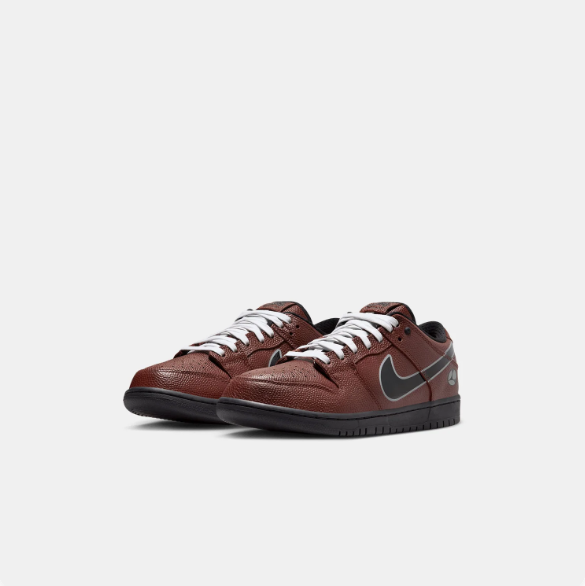 Nike SB Dunk Low Sneakers - Burgundy Brown & Black