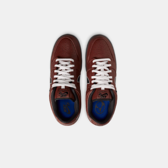 Nike SB Dunk Low Sneakers - Burgundy Brown & Black