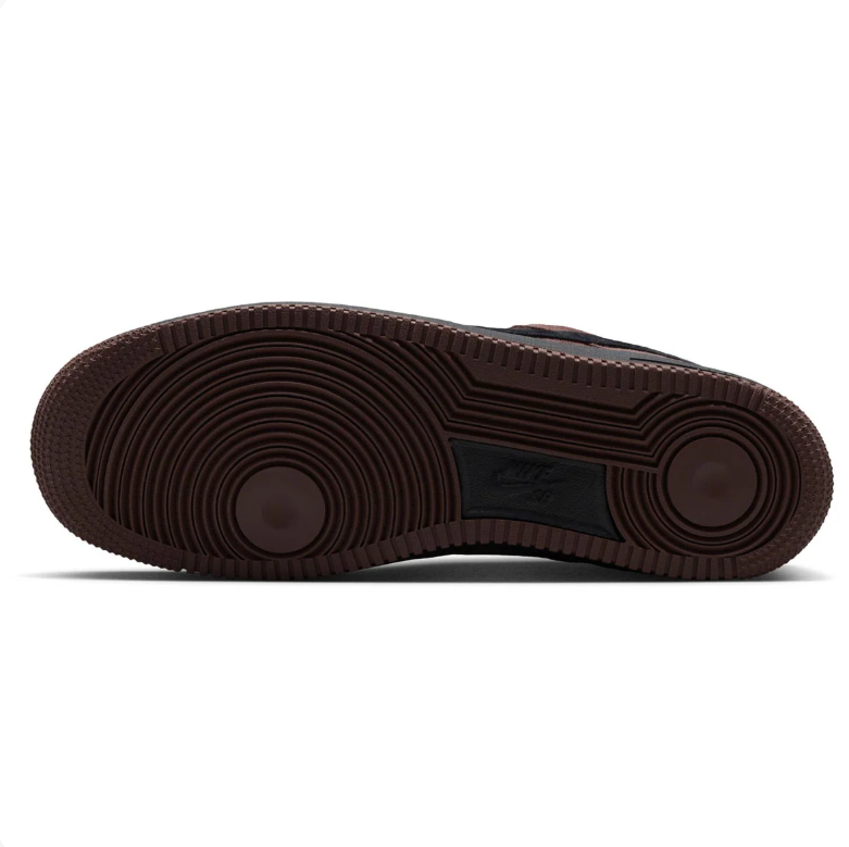 Nike Air Force 1 Low Sneakers - Burgundy Brown & Black